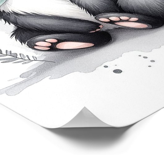 スカンクフォレスト子供部屋ウォールアート ポスター (角)