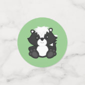 スカンクベイビーシャワーウッドランド動物 コンフェッティ (スモール正面)