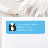 スカンクベビーシャワーブルー ラベル (インサイチュ)