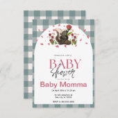 スカンクベビーシャワー招待状 招待状 (正面/裏面)