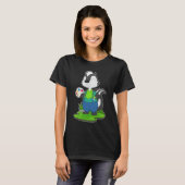 スカンクペインターの絵筆ペインティング Tシャツ (正面フル)