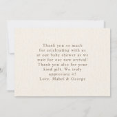 スカンクマッシュルームグラスパーベビーシャワー サンキューカード (裏面)