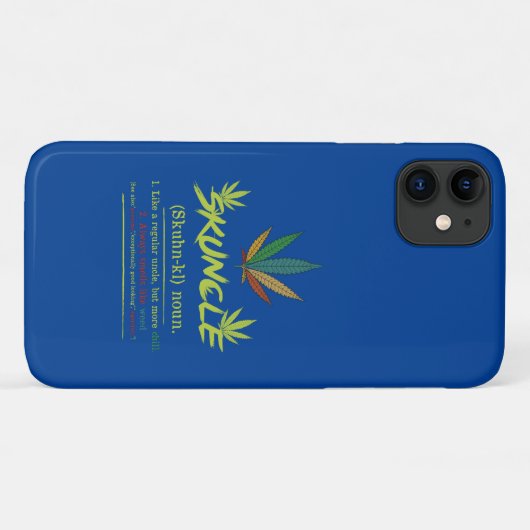 スカンクルデグウィード喫煙アンクルストーおもしろいナー Case-Mate iPhoneケース (裏面(横))