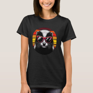 スカンクレトロヴィンテージサンセットアニマルサングラス70s tシャツ