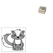 スカンク子のかわいいウッドランドの動物 ラバースタンプ (押印)