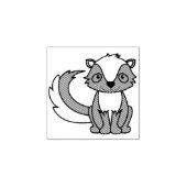 スカンク子のかわいいウッドランドの動物 ラバースタンプ (インプリント)