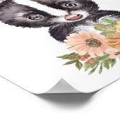 スカンク子供部屋ウォールアートデコル、ベビーギフト ポスター (角)