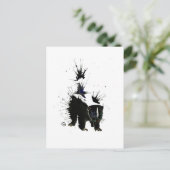 スカンク水絵画色 ポストカード (スタンド正面)