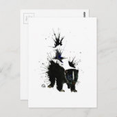 スカンク水絵画色 ポストカード (正面/裏面)