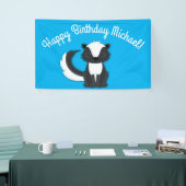 スカンク誕生日パーティーキッズ 横断幕 (トレードショー)