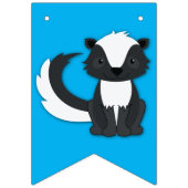 スカンク誕生日パーティー バンティングフラッグ (第1の旗)