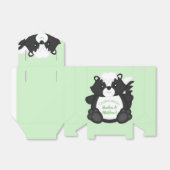 スカンク赤ちゃんシャワーグリーン フェイバーボックス (折り畳みなし)