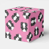 スカンク赤ちゃんシャワーピンク フェイバーボックス (裏面サイド)