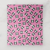 スカンク赤ちゃんシャワーピンク プレイスカード (内部開封)