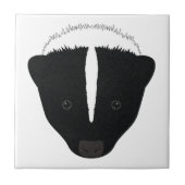 スカンク顔 タイル (正面)