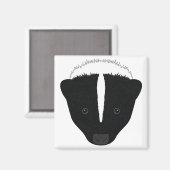 スカンク顔 マグネット (正面/裏面)