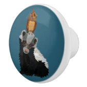 スカンク&フクロウ セラミックノブ (右)