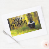 スカンク・ユー・スティンク 長方形シール (封筒)