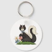 スカンク（花） キーホルダー (裏面)