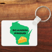スカンシン(ウィスコンシン誇りを持った)! キーホルダー (正面)
