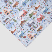 スカンジお洒落ハイゲクリスマスビレッジパステル 薄葉紙 (詳細)