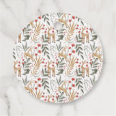 スカンジクリスマスギフトラベルノルディックホリデーラベルディアー フェイバータグ (裏面)