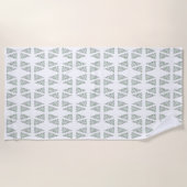 スカンジクリスマスツリーパターン ビーチタオル (正面)