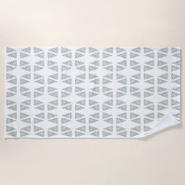 スカンジクリスマスツリーパターン ビーチタオル