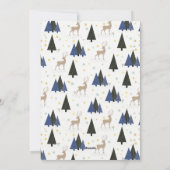 スカンジクリスマスツリー風景写真の新しいアドレス シーズンカード (裏面)