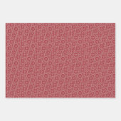 スカンジクリスマスニットセーター赤 ラッピングペーパーシート (正面3)