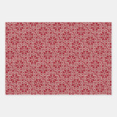 スカンジクリスマスニットセーター赤 ラッピングペーパーシート (正面2)