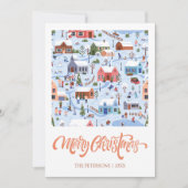 スカンジクリスマスヴィレッジノンフォトコージーパステル シーズンカード (正面)