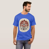 スカンジクリスマス:シンプルギア&ホリデー応援! Tシャツ (正面フル)