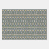 スカンジグリーンクリスマスセット ラッピングペーパーシート (正面3)