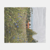 スカンジコテージバイザレイク フリースブランケット (正面(横))