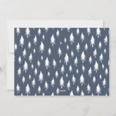 スカンジツリー |ミニマモダンリストの写真コラージュ シーズンカード (裏面)