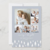 スカンジツリー |ミニマモダンリストの写真コラージュ シーズンカード (正面)