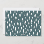 スカンジツリー |ミニマモダンリストの写真コラージュ シーズンカード (裏面)