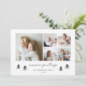 スカンジツリー |ミニマモダンリストの写真コラージュ シーズンカード (スタンド正面)