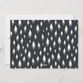 スカンジツリー |ミニマモダンリストの写真コラージュ シーズンカード (裏面)