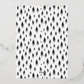 スカンジツリー |ミニマモダンリストの写真コラージュ 箔シーズンカード (裏面)