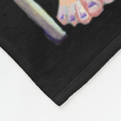 スカンジナビアおもしろいに見える愛 フリースブランケット (角)