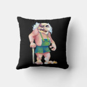 スカンジナビアおもしろいに見える歓迎トロール クッション (裏面)