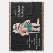 スカンジナビアおもしろいに見える鬼トロール スローブランケット (正面縦)