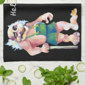 スカンジナビアおもしろいのラブトロール キッチンタオル (折り畳み)