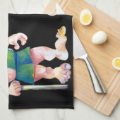 スカンジナビアおもしろいのラブトロール キッチンタオル (四つ折り)