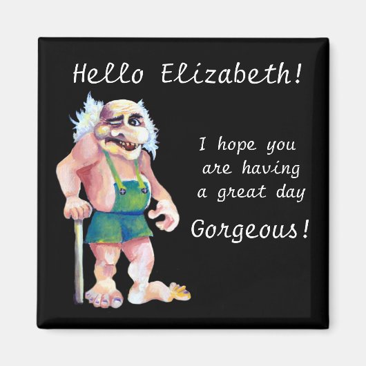 スカンジナビアおもしろいのラブトロール マグネット (正面)