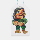 スカンジナビアおもしろいトロールイラストレーション水彩 ギフトタグ (裏面)