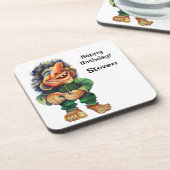 スカンジナビアおもしろいトロールイラストレーション水彩 コースター (左側)