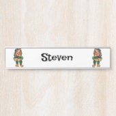 スカンジナビアおもしろいトロールイラストレーション水彩 サインプレート (正面)